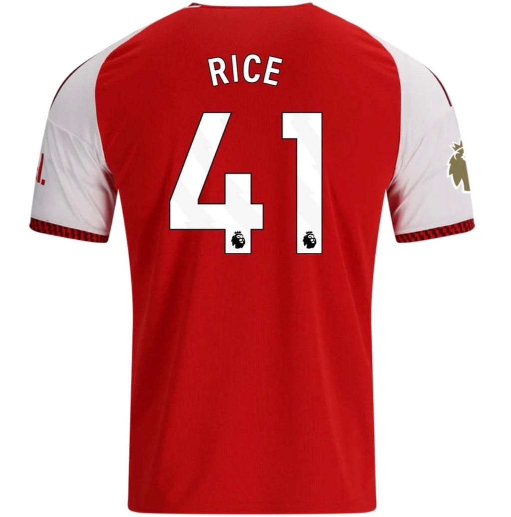Men's Replica adidas Rice Arsenal Home Jersey 26/27