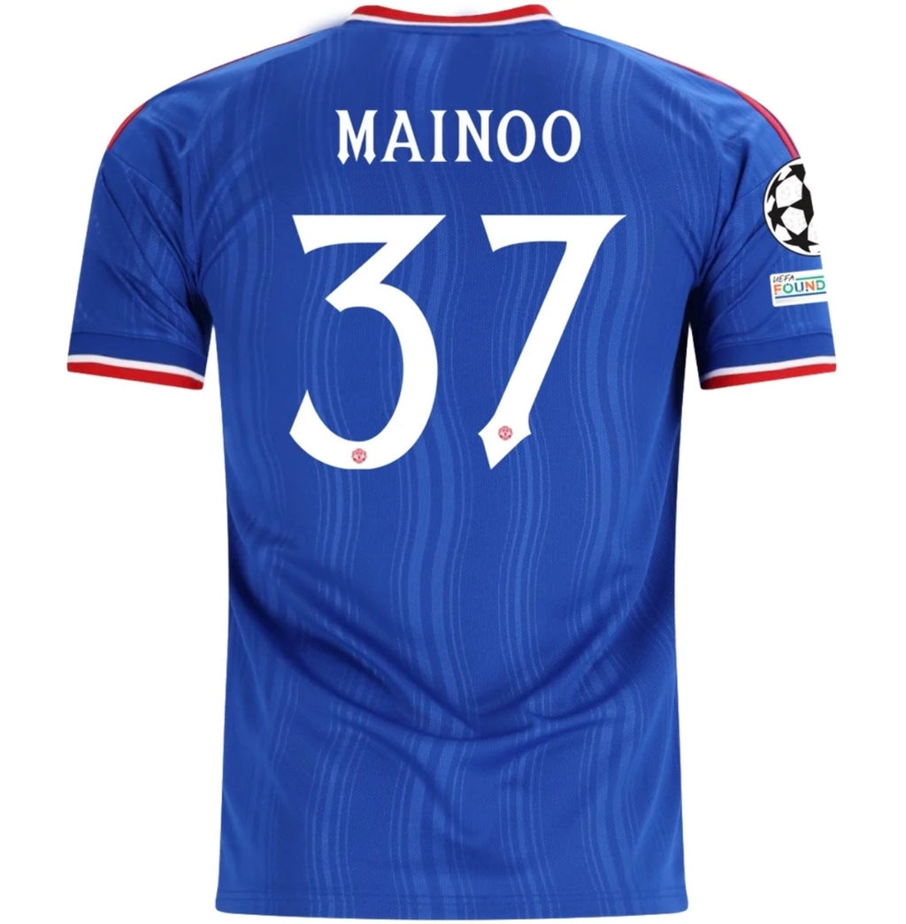 Men's Replica adidas Mainoo Manchester United Third Jersey 26/27 - UCL