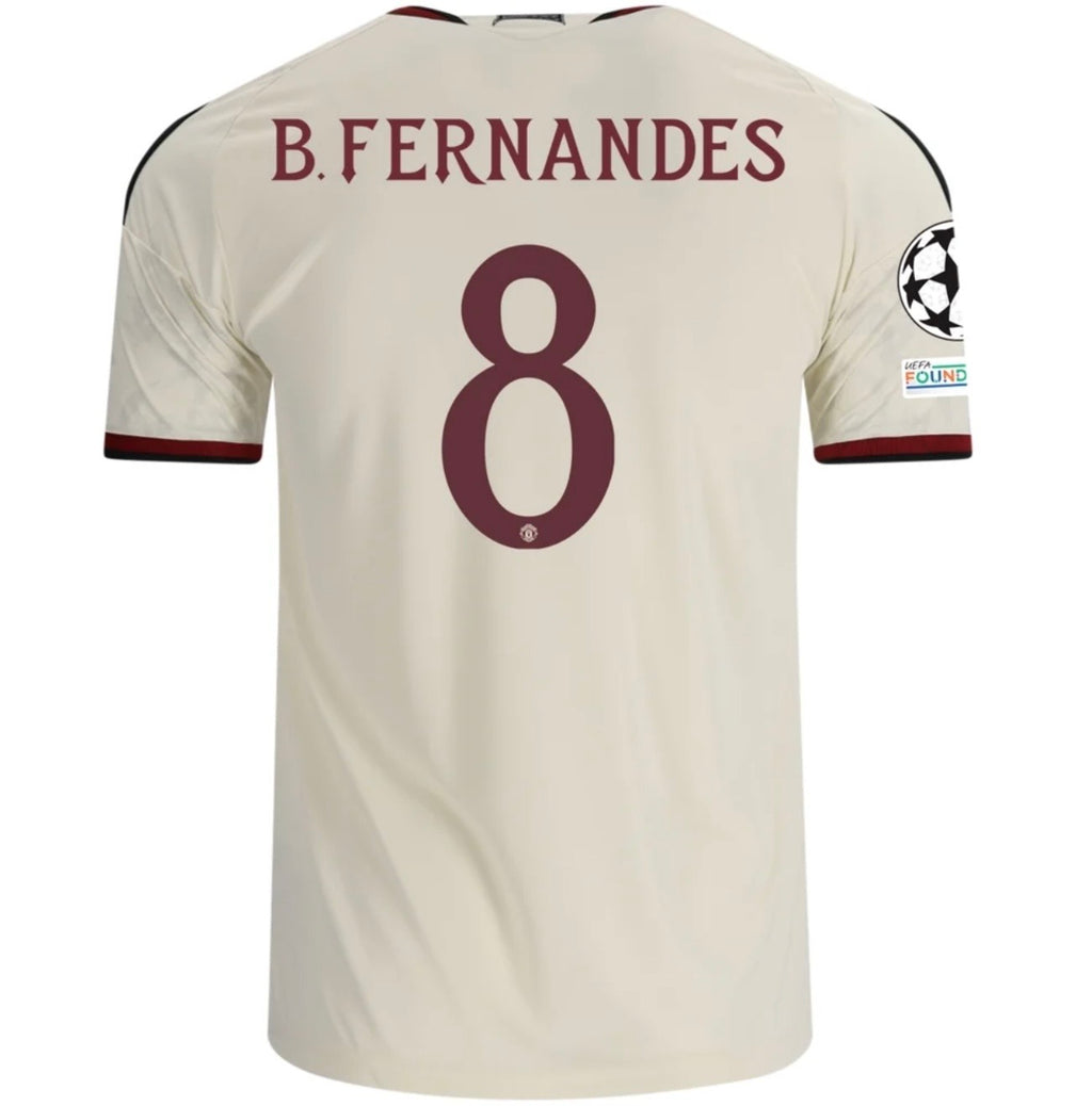 Men's Replica adidas B. Fernandes Manchester United Third Jersey 26/27
