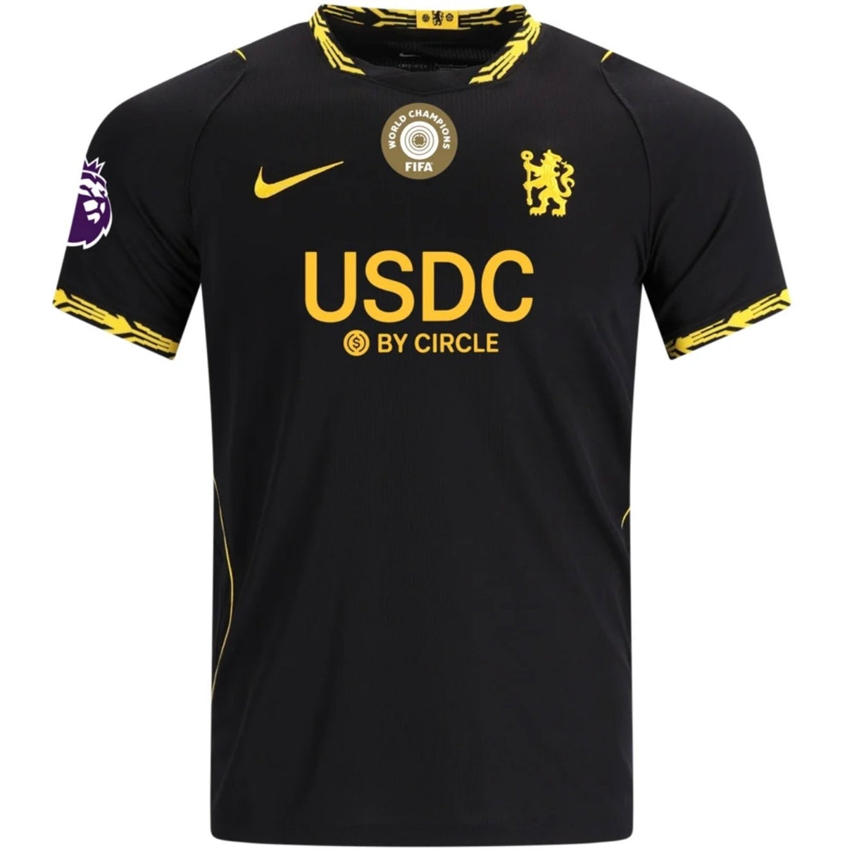 Men's Replica Nike Neto Chelsea Away Sponsor Jersey 26/27
