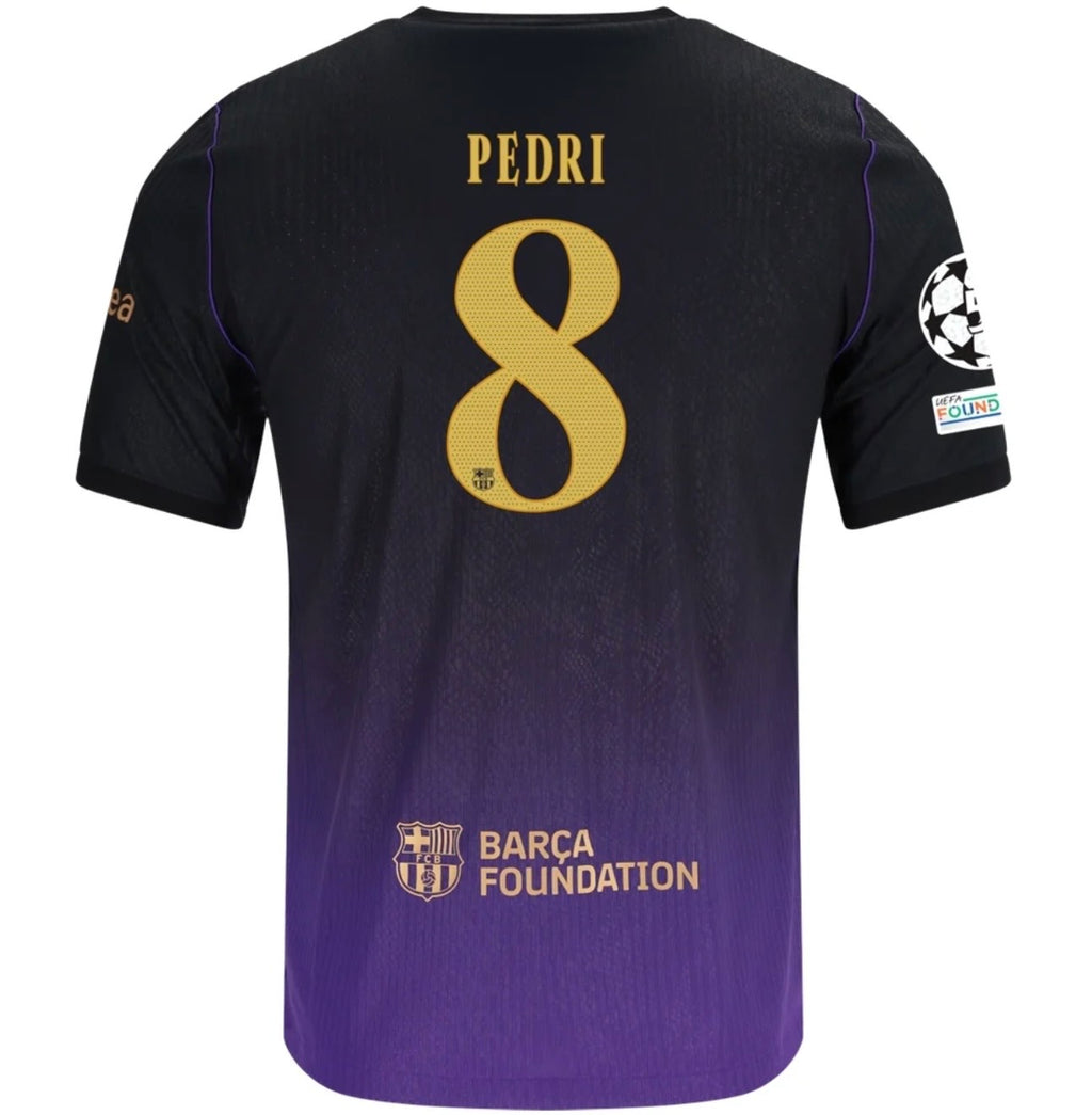 Men's Authentic Nike Pedri Barcelona Away Jersey 26/27 - UCL