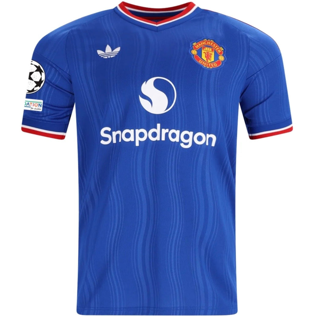 Men's Replica adidas Rashford Manchester United Away Jersey 26/27 - UCL