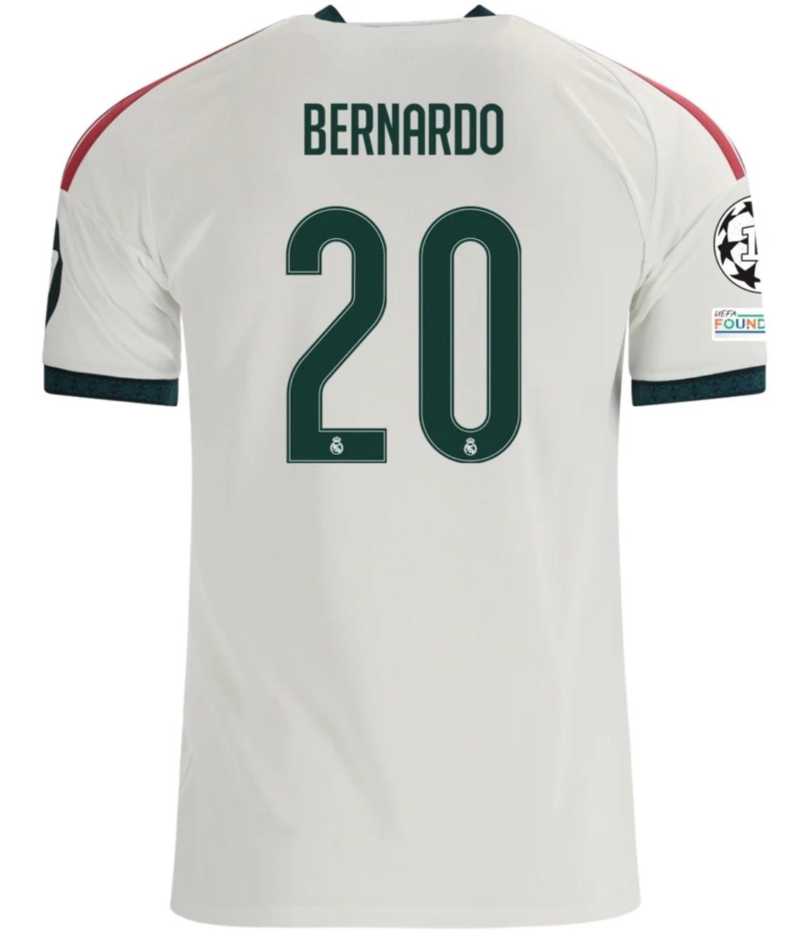 Men's Replica adidas Bernardo Real MadridHome Jersey 26/27