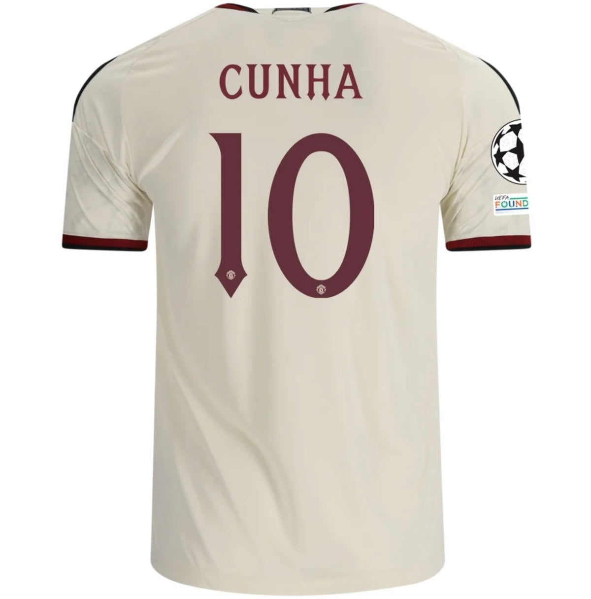 Men's Replica adidas Cunha Manchester United Third Jersey 26/27 - UCL