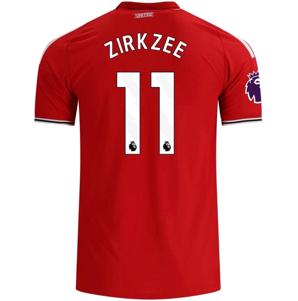 Men's Authentic adidas Zirkzee Manchester United Home Jersey 26/27