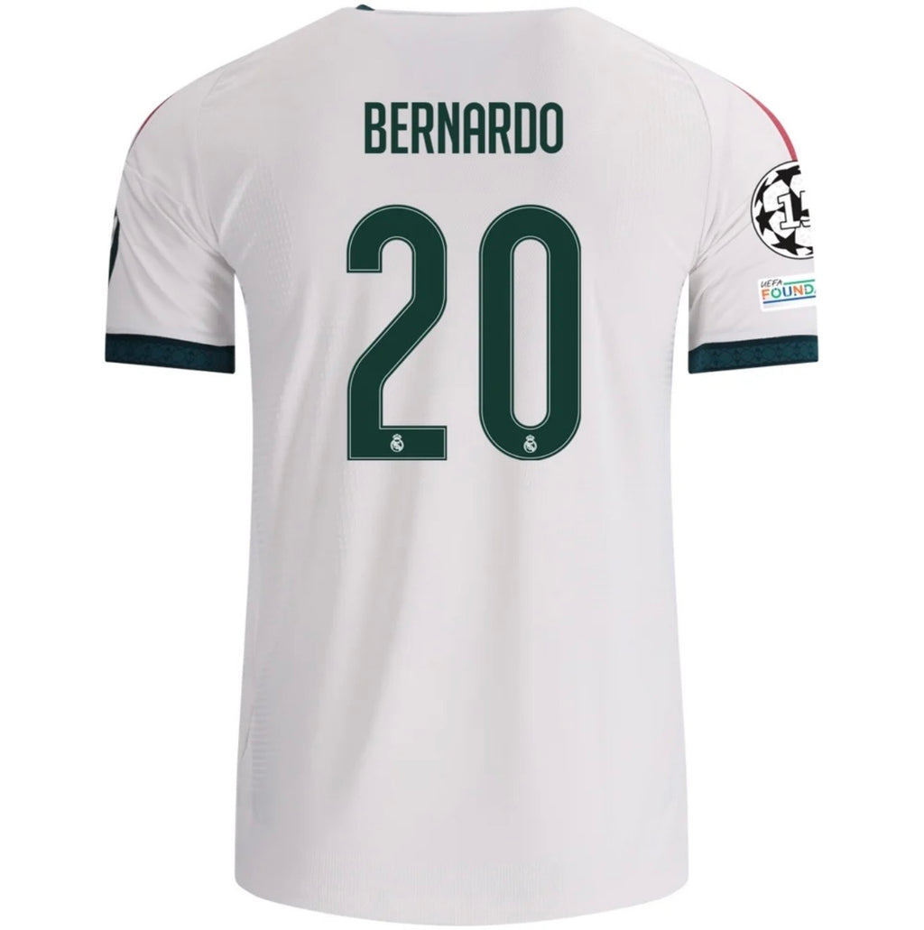 Men's Authentic adidas Bernardo RealMadrid Home Jersey 26/27