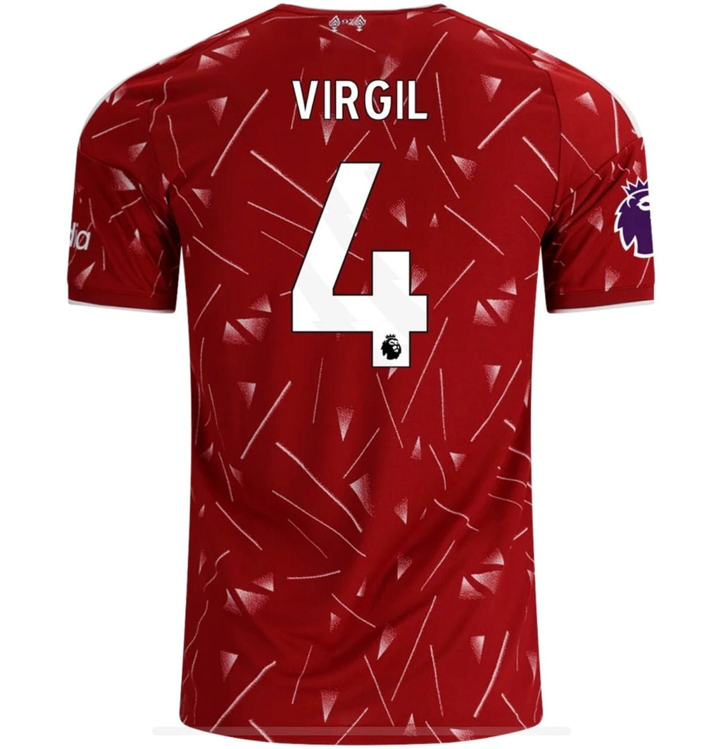 Men's Replica adidas Virgil Liverpool Home Jersey 26/27