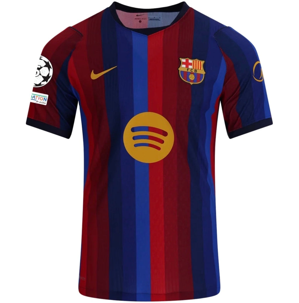 Men's Authentic Nike Raphinha Barcelona Home Jersey 26/27 - UCL