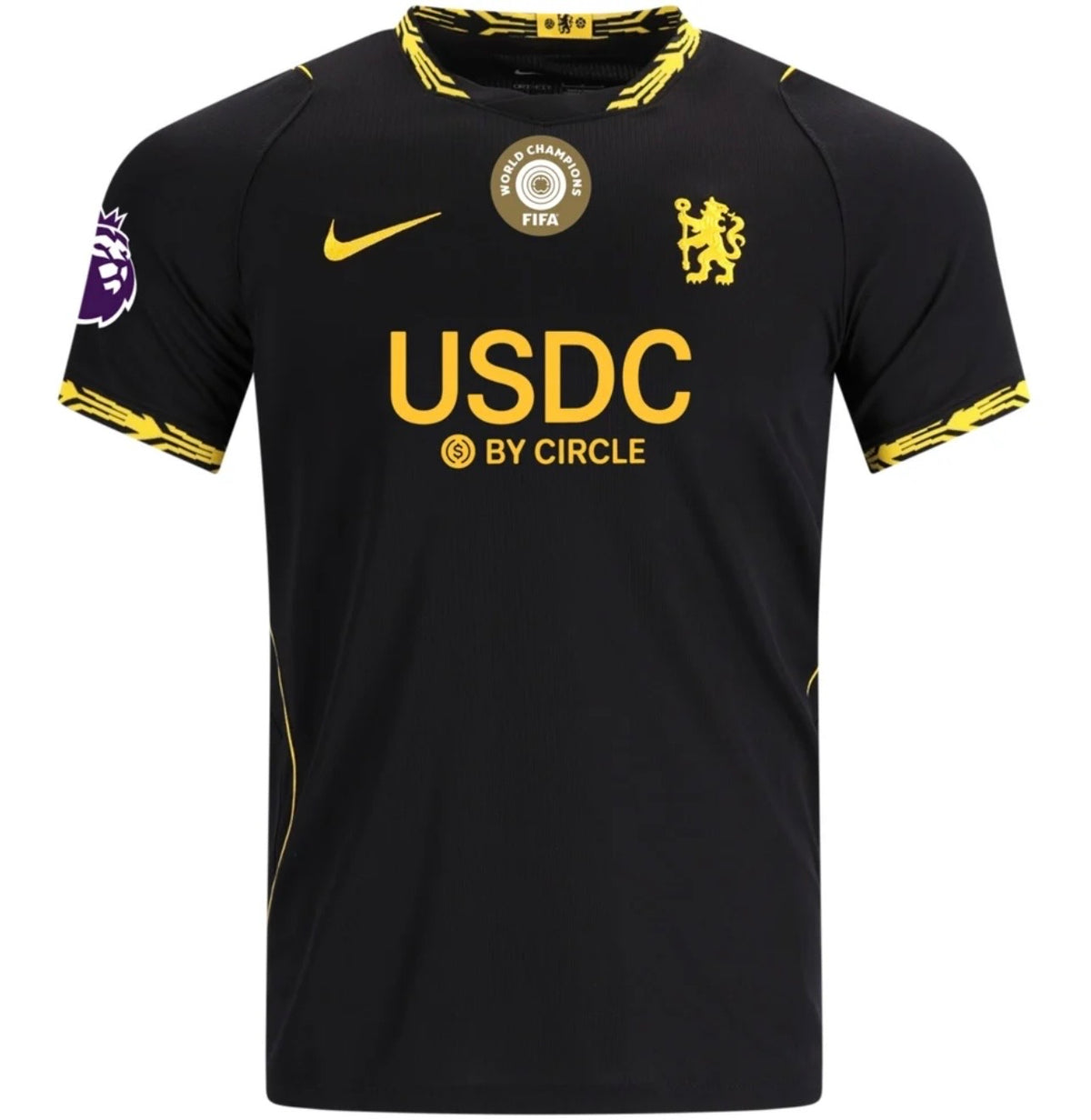 Men's Replica Nike Caicedo Chelsea Away Sponsor Jersey 26/27
