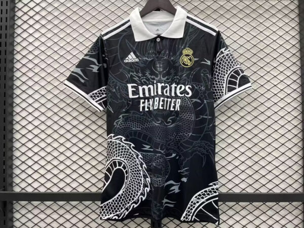 Real Madrid Black Dragon Jersey – Fan version