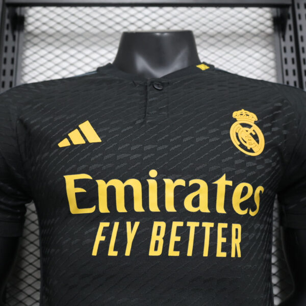 Real Madrid 23/24 Black & Gold Kit Edition – Player Version - Image 3