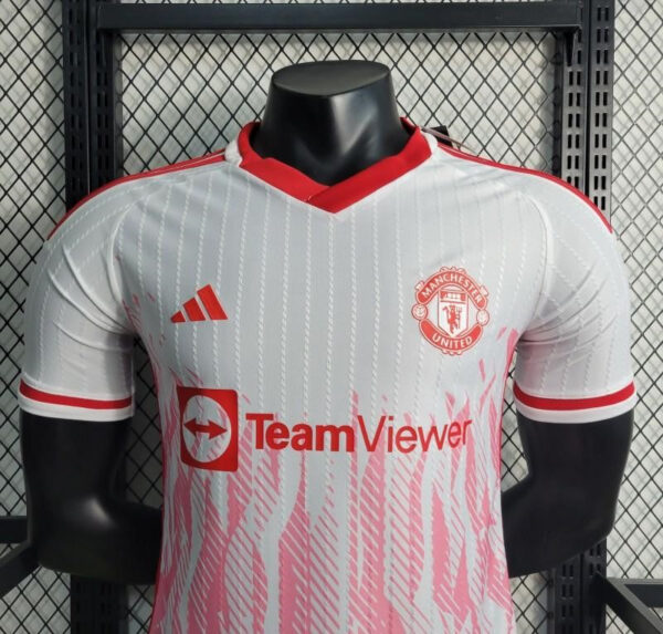 Manchester United 23/24 White Special Edition Kit – Player Version - Image 3