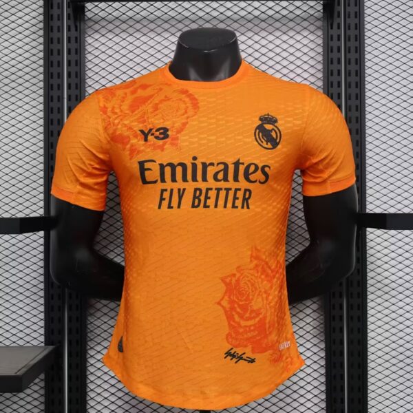 Real Madrid 24/25 Orange Y-3 Kit – Player version