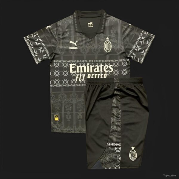 Ac Milan x Pleasures Black kit – Kids