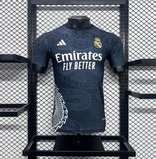 Real Madrid 2024/25 Dragon Special Edition Black Jersey - Player Version