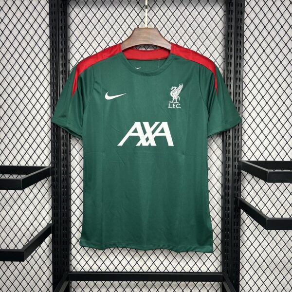 Liverpool Pre-match training dark green Jersey