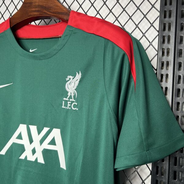 Liverpool Pre-match training dark green Jersey - Image 3