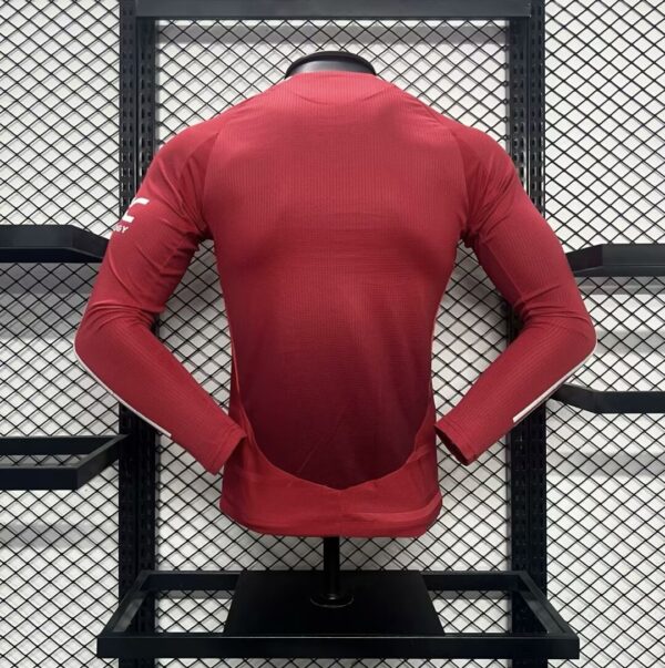 Manchester United Home Kit 2024/2025 - Long Sleeve- – Player Version - Image 3