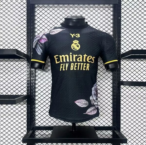 Real Madrid 2024/25 Y-3 Black & Gold Edition Jersey - Player Version