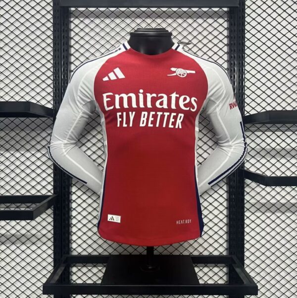 Arsenal 2024/25 Home Jersey -Long Sleeves - – Player Version