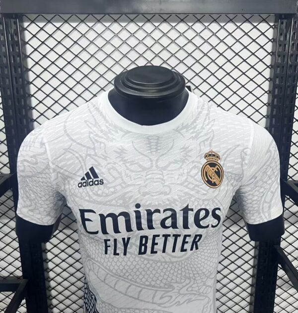 Real Madrid 2024/25 Dragon Special Edition White Jersey - Player Version - Image 2