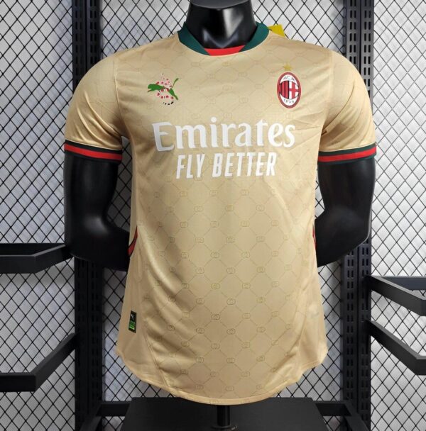 Ac Milan x Gucci Golden 125th Anniversary Jersey – Player Version